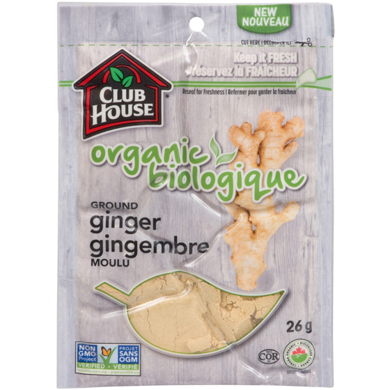 Club House Organic Ground Ginger 26 g, $10.73/100g