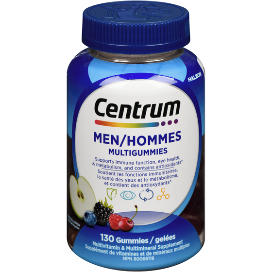 Centrum Multigummies Hommes 130 ea, 0,16 $/1ch
