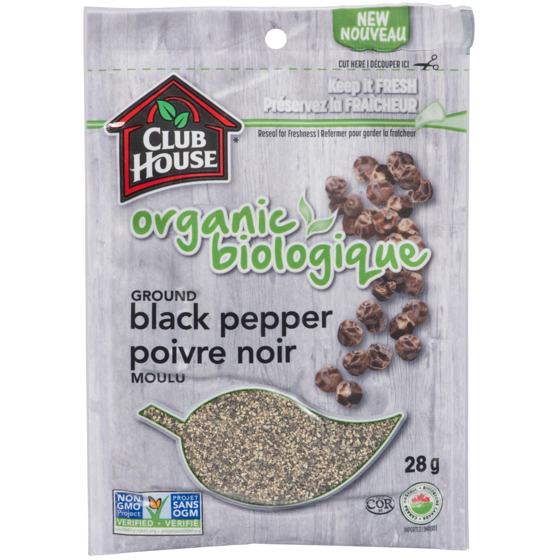 Club House Organic Ground Black Pepper 28 g, $10.71/100g