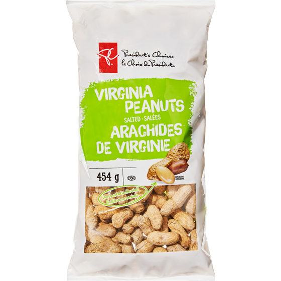 le Choix du Président Arachides de Virginie salées 454 g, 1,10 $/100g