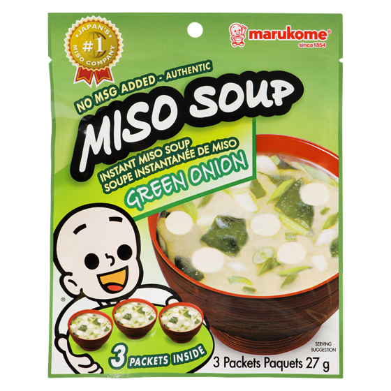 Marukome Soupe miso instantanée aux oignons verts 27 g, 14,78 $/100g