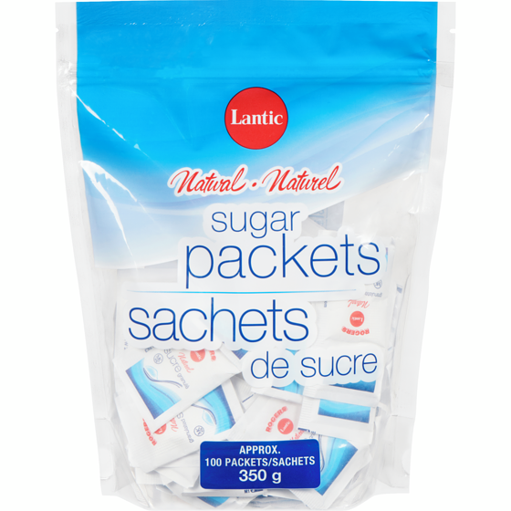 Lantic Sugar Packets 350 g, $1.14/100g