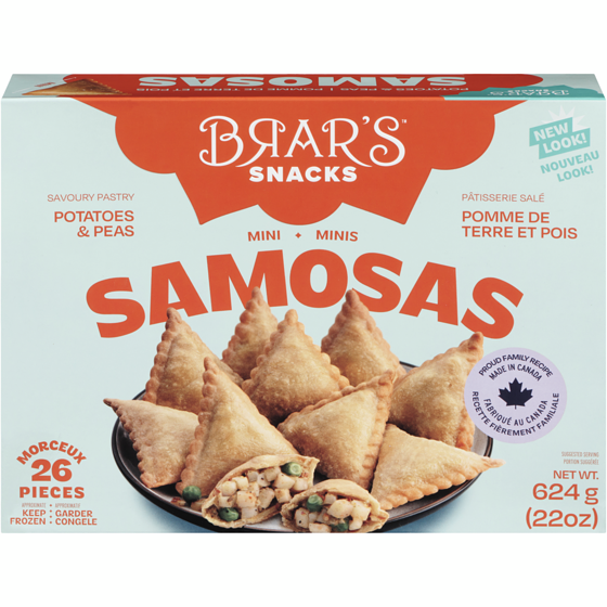 Gajar Halva Minis Authentique Samosas 624 g, 1,04 $/100g