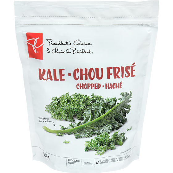 le Choix du Président Chou frisé haché 500 g, 0,90 $/100g
