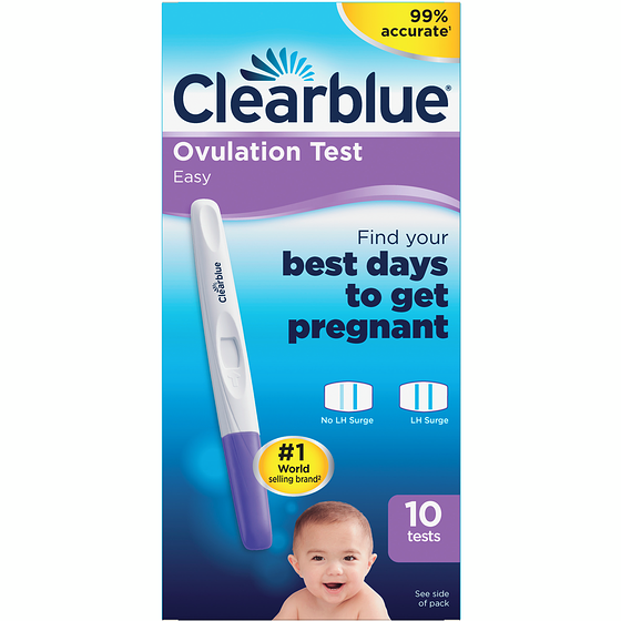 Clearblue Easy Ovulation Test Kit, Home Ovulation Test Sticks, 10 Tests 10 ea, $4.25/1ea