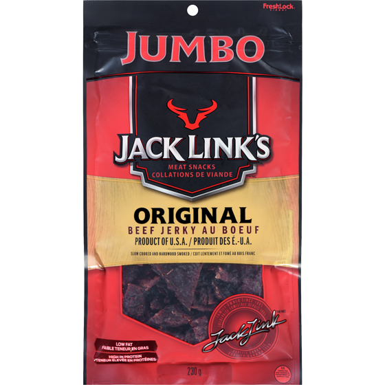 Jack Link’s Bœuf séché Original 230 g, 7,82 $/100g