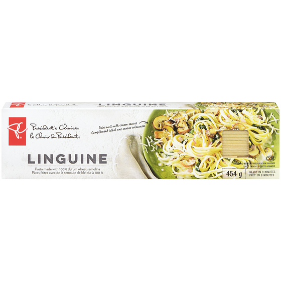 President's Choice Linguine Pasta 454 g, $0.53/100g