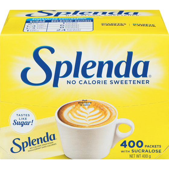 Splenda No Calorie Single-Serve Sweetener Packets 400 g, $5.00/100g