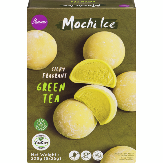 Buono Mochi Ice Dessert Green Tea   208 g, $4.32/100g