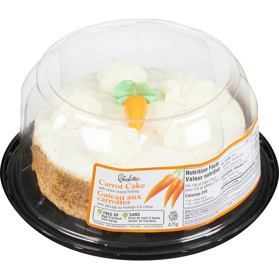 Charlotte's Carrot Cake 6" 475 g, $1.26/100g