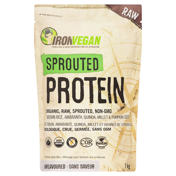 Iron Vegan Sprouted Protein Unflavoured Protein Drink Mix 1 kg, $7.40/100g