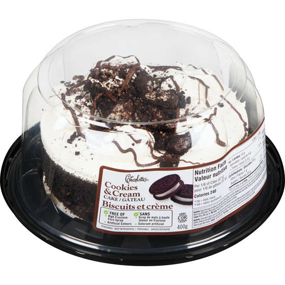 Charlotte's Cookies & Cream Cake 6" 400 g, $1.50/100g