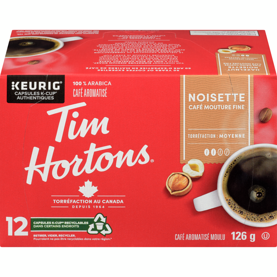 Tim Hortons Dosettes de café K-Cup, noisette 120 g