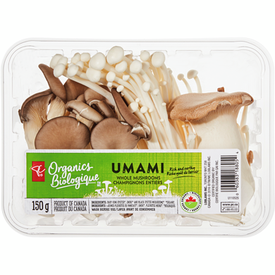 PC Biologique Champignons Mélange Umami 150 g, 3,33 $/100g