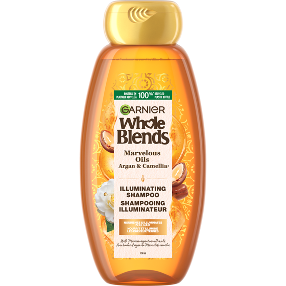 Garnier Whole Blends Moroccan Argan + Camellia Oils, Shampoo 650 ml, $1.77/100ml