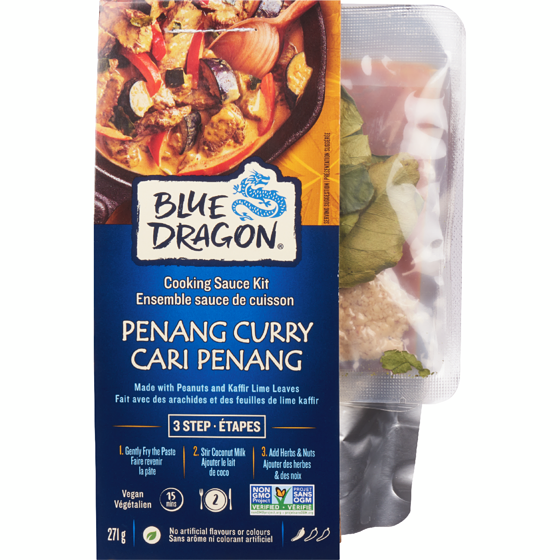 Blue Dragon Ensemble sauce de cuisson 3 étapes Cari Penang 271 g, 2,32 $/100g