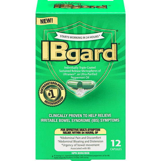 IBGard Ultra-Purified Peppermint Oil 12 Capsules 12 ea, $1.25/1ea