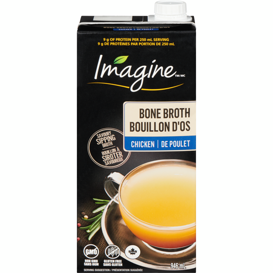 Imagine Bouillon d’os de poulet 1 l, 0,60 $/100ml