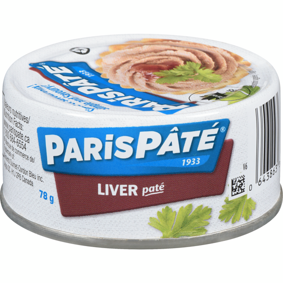 Paris Pâté Liver Spread 78 g, $3.06/100g