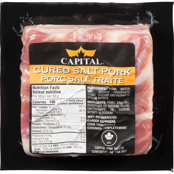 null Porc salé cuit 19,82 $/1kg 8,99 $/1lb