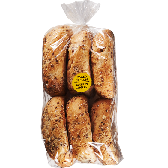 null Pain kaiser multigrains, emballage de 6 357 g, 1,33 $/100g