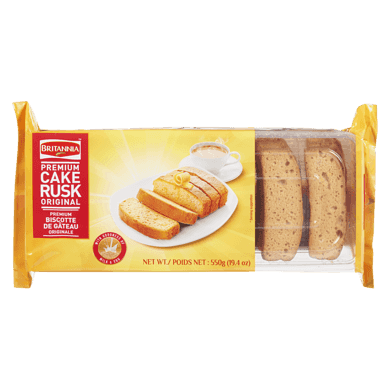 Britannia Gâteau biscotte 550 g, 0,96 $/100g