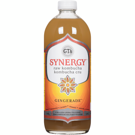 GT's Synergy The Real Kombucha Gingerade 1.4 l, $0.86/100ml