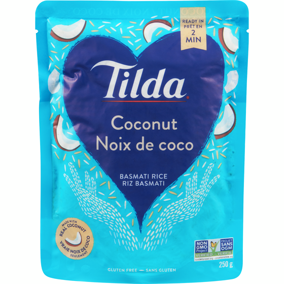 Tilda Legendary Rice Coconut Basmati Rice 250 g, $1.32/100g
