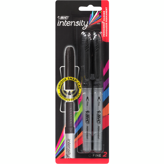 Bic Mark-It Permanent Marker, Fine Point, Black 2x1.0 ea, $1.50/1ea