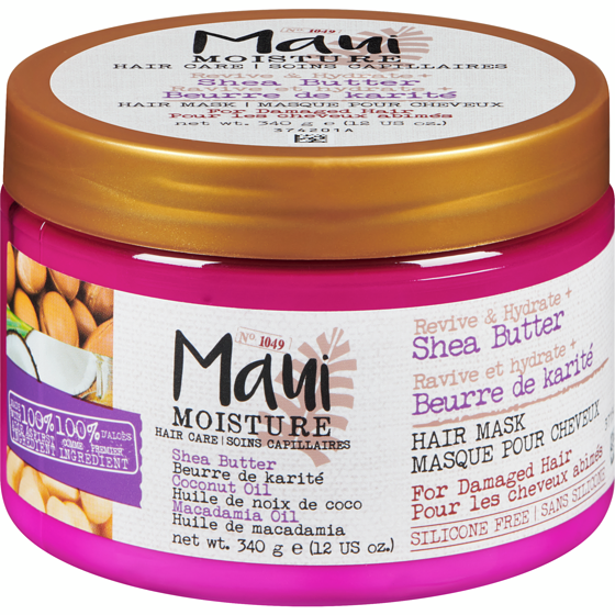 MAUI MOISTURE Revive & Hydrate + Shea Butter Hair Mask 340 g, $3.38/100g
