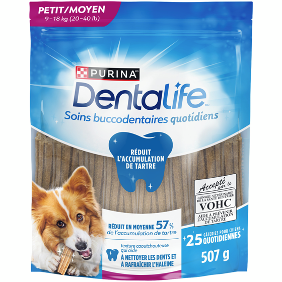 Purina DentaLife Races Petites et Moyennes, Gâteries pour la Dentition des Chiens 507 g 507 g, 2,17 $/100g