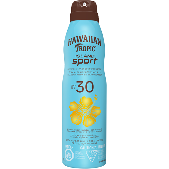 Hawaiian Tropic Écran solaire Island SportMD à FPS 30 en vaporisateur en formule résistante à la transpiration 170 g, 9,41 $/100g