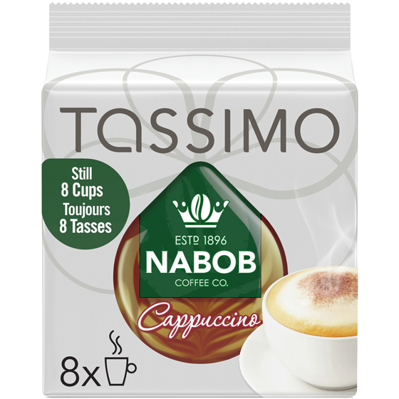 Tassimo Nabob Cappuccino Coffee Single Serve T-Discs 263 g