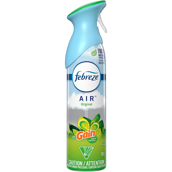 Febreze Odor-Eliminating Air Freshener with Gain Original Scent, 250 grams 250 g, $1.60/100g