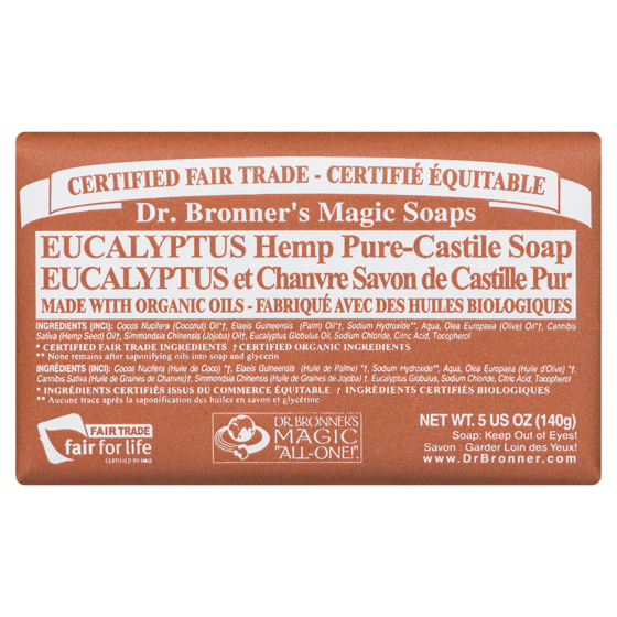Dr Bronners Magic Soaps Eucalyptus Hemp Pure-Castile Soap 140 g, $4.64/100g