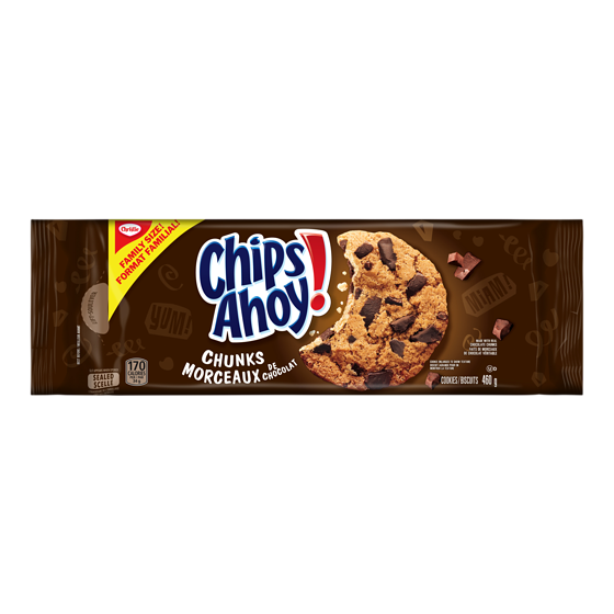 Christie Chips Ahoy! Chunks Chocolate Chip Cookies Family Size 460 g, $1.30/100g