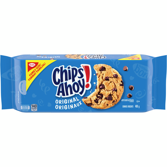 Christie CHIPS AHOY ! Biscuits aux pépites de chocolat originaux, 1 emballage refermable 460 g, 1,30 $/100g