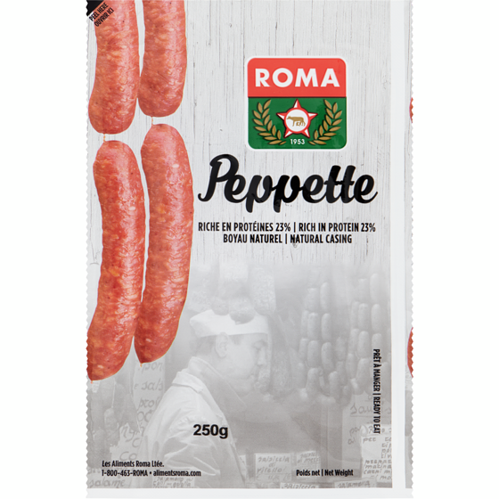 Roma Pepperettes 250 g, 2,80 $/100g