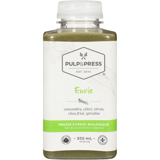 Pulp and Press Jus Plus & Press, Envy 355 ml, 2,25 $/100ml