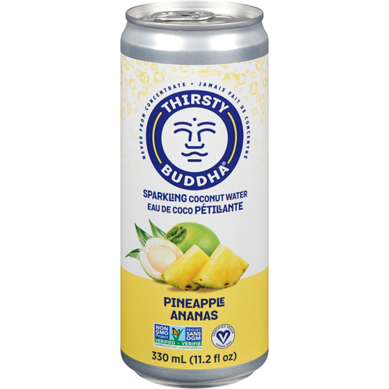 Thirsty Buddha Sparkling Coconut Water, Pineapple 330 ml, $0.85/100ml