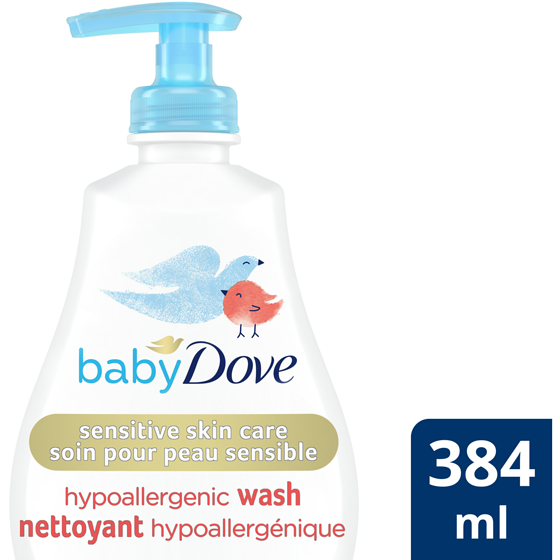 Dove Baby Wash For Moisturized Skin Rich Moisture Hypoallergenic 384 ml, $1.95/100ml
