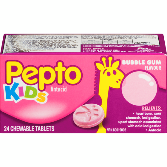 Pepto-Bismol Junior Chewables | Bubble Gum Flavour | 24 Chewables 24 ea, $0.37/1ea