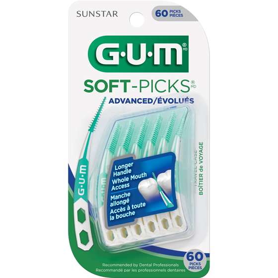 GUM Bâtonnets dentaires Soft-Picks évolués 60 ea, 0,13 $/1ch