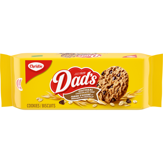 Christie Biscuits DAD's farine d'avoine et brisures de chocolat 500 g, 1,40 $/100g