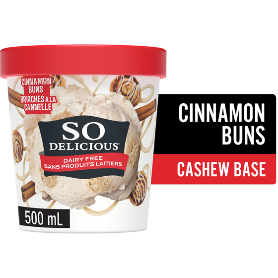 So Delicious Dairy Free Cashew-Based Frozen Dessert,Cinnamon Cookie Dough 479 ml, $1.50/100ml