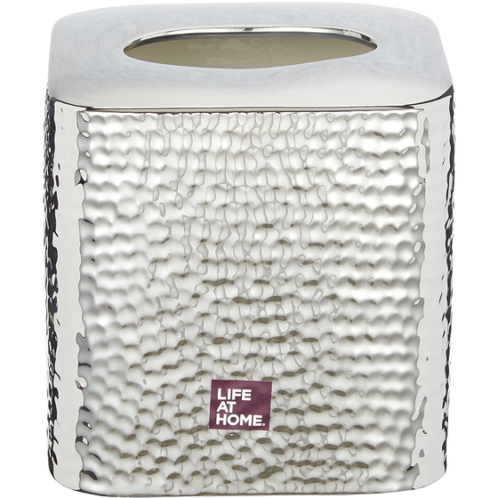 Life at Home Tissue Box, Hammered Metal 1 ea, $16.00/1ea