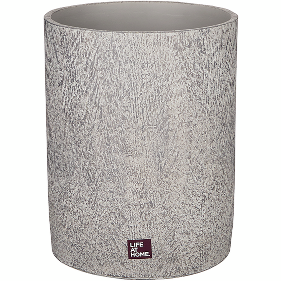 Life at Home Waste Bin, Grey Wood 1 ea, $40.00/1ea