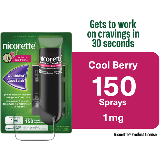Nicorette Nicotine Quickmist Spray Berry 1 ea, $44.99/1ea