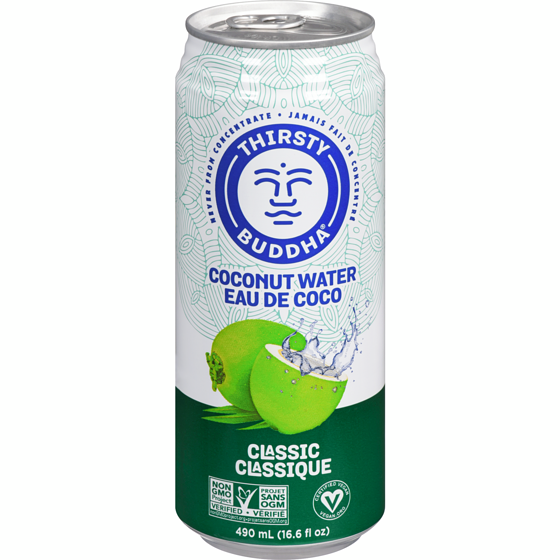 Thirsty Buddha Eau de coco 490 ml, 0,77 $/100ml