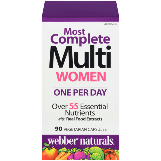 Webber Naturals Vitamins, Women's Most Complete Multi 90 Vegetarian Capsules 90 ea, $0.20/1ea